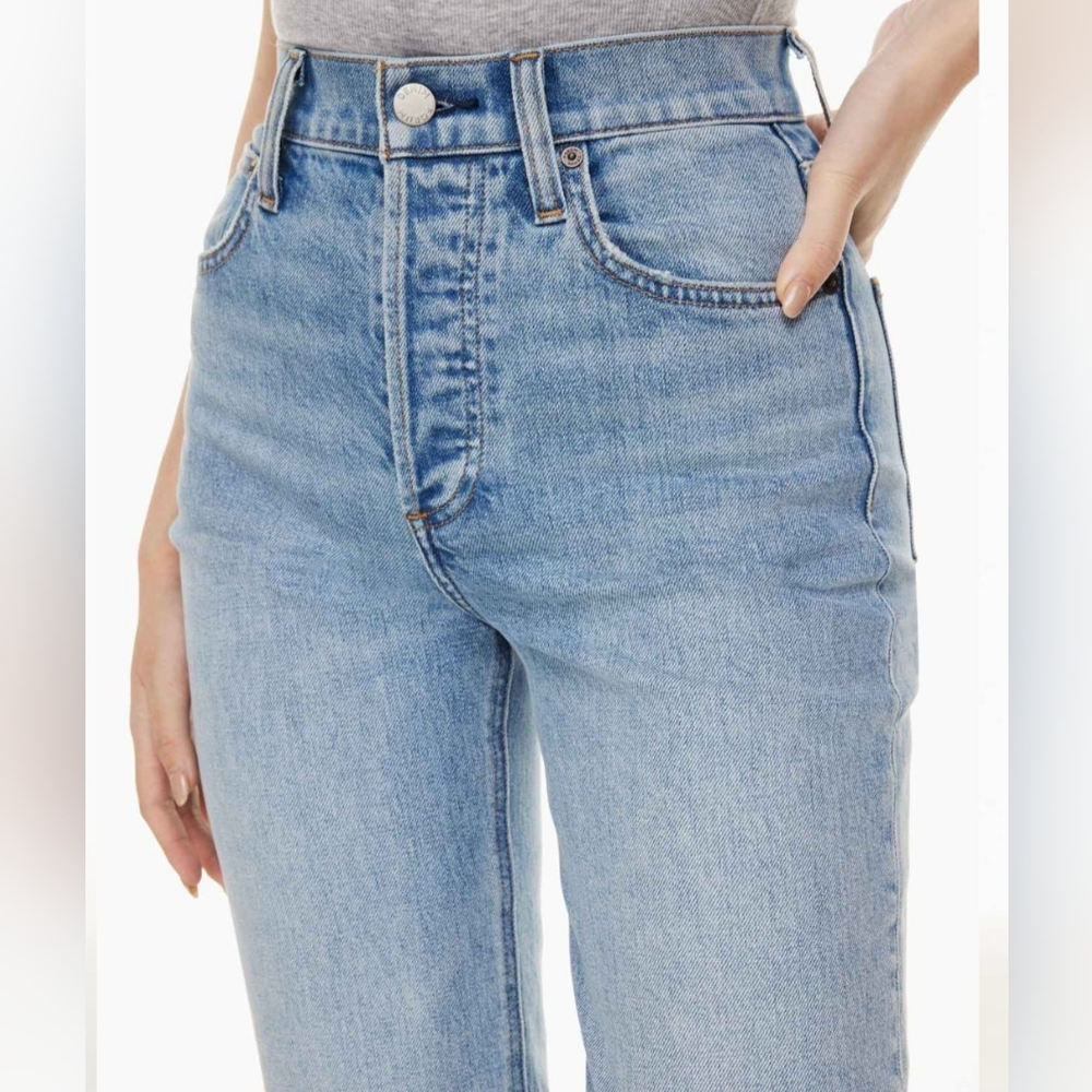 Aritzia Denim Forum The Arlo High Rise Straight Jeans